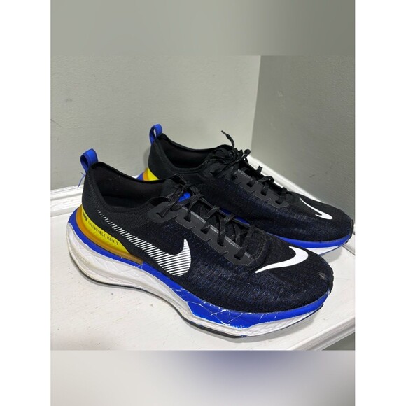 Nike Black/Blue/Yellow Running Sneakers ZoomX Invincible Run Flyknit 3-size 11 main image 5